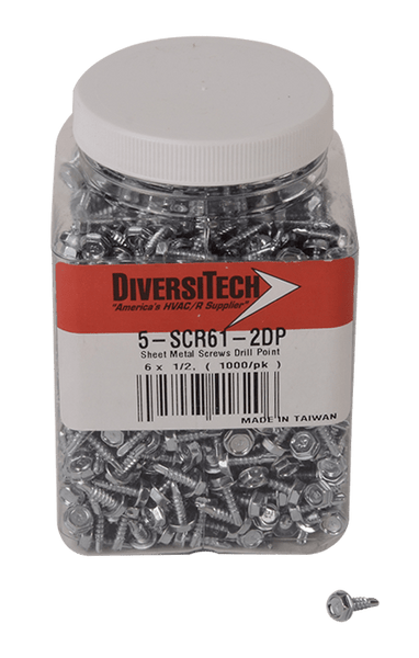 DIVERSITECH Diversitech 5-SCR61-2DP Screw Sheet Metal #6 x 1/2