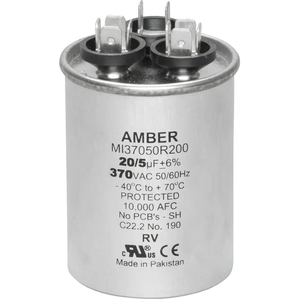 DIVERSITECH Diversitech 3GR0520 Motor Run Capacitor 370 VAC (20+5 uF, Pack of 1)