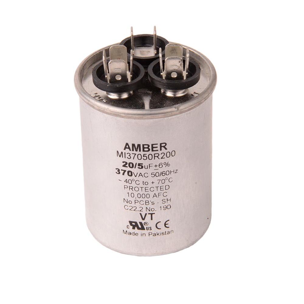 DIVERSITECH Diversitech 3GR0520 Motor Run Capacitor 370 VAC (20+5 uF, Pack of 1)