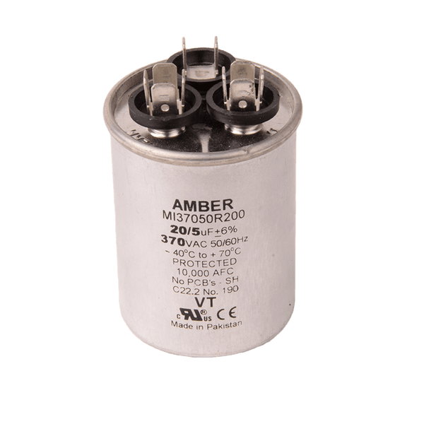 DIVERSITECH Diversitech 3GR0520 Motor Run Capacitor 370 VAC (20+5 uF, Pack of 1)