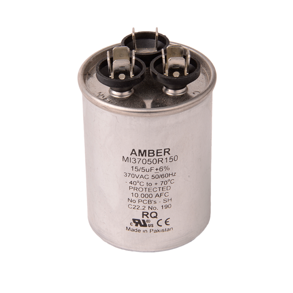 DIVERSITECH Diversitech 3GR0515 Motor Run Capacitor 370 VAC (Round 15+5 uF)