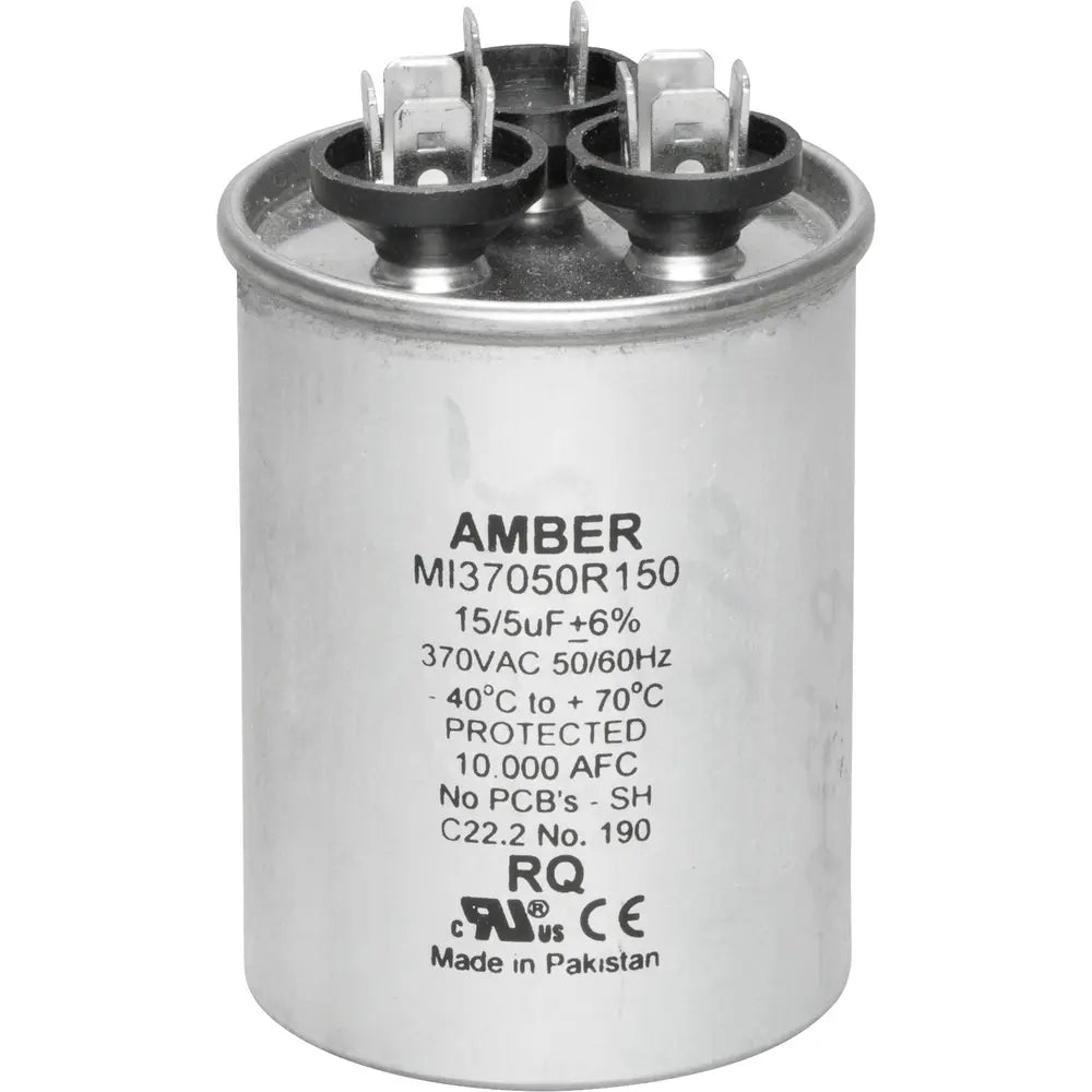 DIVERSITECH Diversitech 3GR0515 Motor Run Capacitor 370 VAC (Round 15+5 uF)
