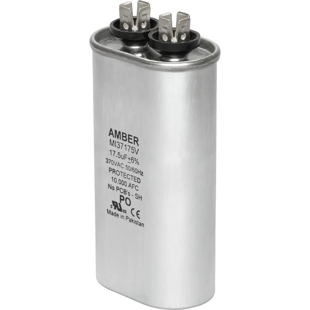 DIVERSITECH Diversitech 37175H Motor Run Capacitor 17.5 µF 370 VAC (Oval, Pack of 1)