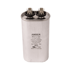 DIVERSITECH Diversitech 37175H Motor Run Capacitor 17.5 µF 370 VAC (Oval, Pack of 1)