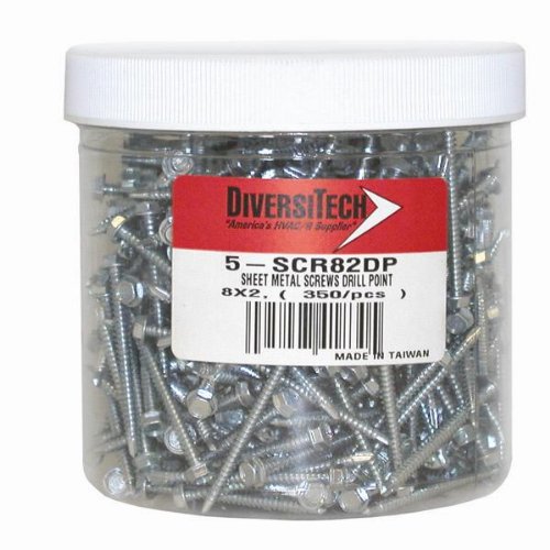 DIVERSITECH Diversitech 5-SCR81-2DPBULK Screw Sheet Metal 8 x 1/2 (Drill Point)