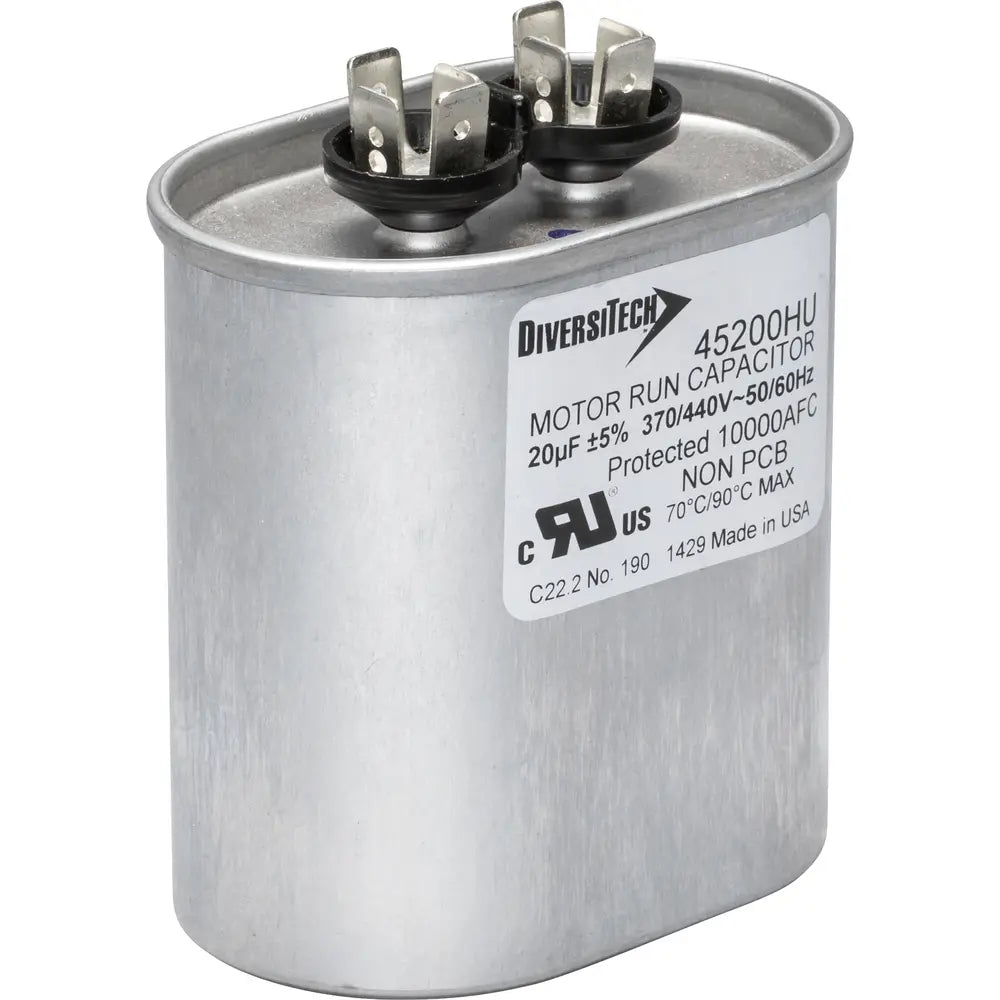 DIVERSITECH Diversitech 45200HU Motor Run Capacitor 370/440 VAC (Oval) 0294-9567