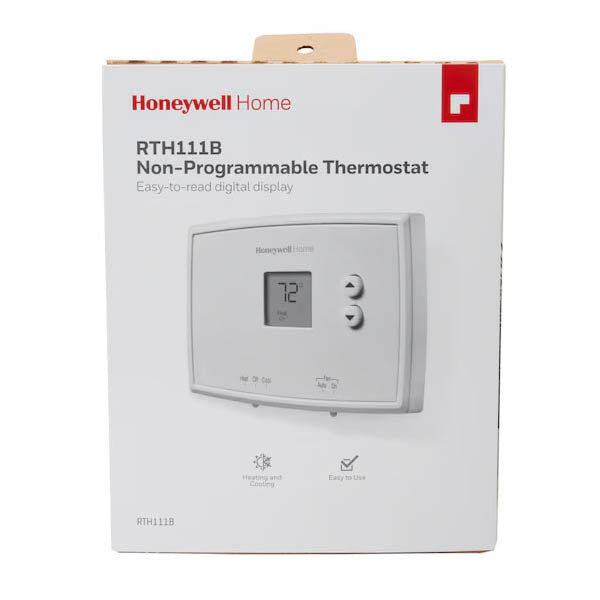 HONEYWELL Honeywell RTH111B1024 digital non-programmable thermostat battery powered (1H/1C)