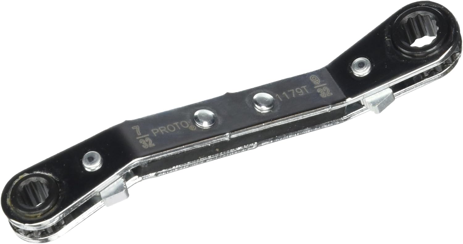 PROTO Proto J1179T Offset Double Reverse Ratchet Wrench (7/32 x 9/32 12 Point)