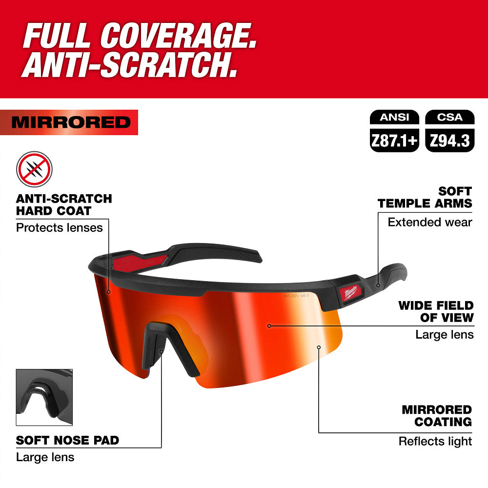 MILWAUKEE Milwaukee 48-73-2506 Wrap Around Safety Glasses (1 Pair)