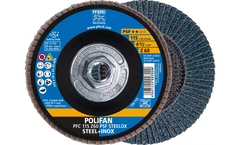 PFERD Pferd 62072 Polifan Psf Zirc Conical 60G (4-1/2 x 5/8-11)