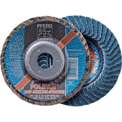 PFERD Pferd 62072 Polifan Psf Zirc Conical 60G (4-1/2 x 5/8-11)