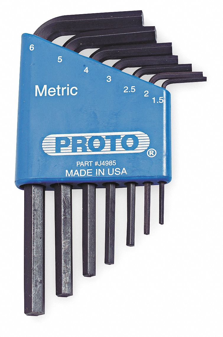 PROTO Proto J4985 Hex Key Set 7 Pieces M3 (One Size)