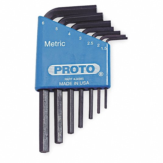 PROTO Proto J4985 Hex Key Set 7 Pieces M3 (One Size)