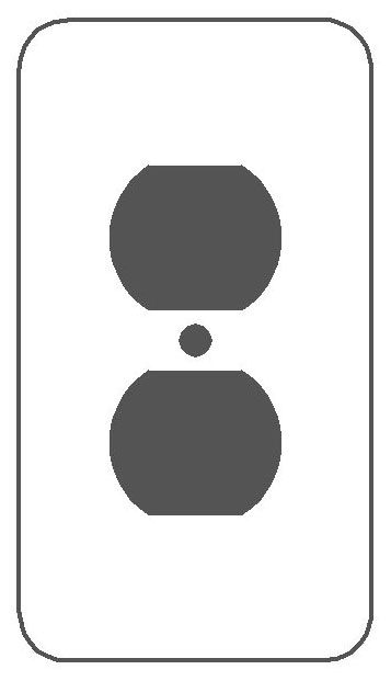 MULBERRY METAL PRODUCTS Mulberry 76101 Princess Wallplate 1-Gang (5 in x 2.75 in)