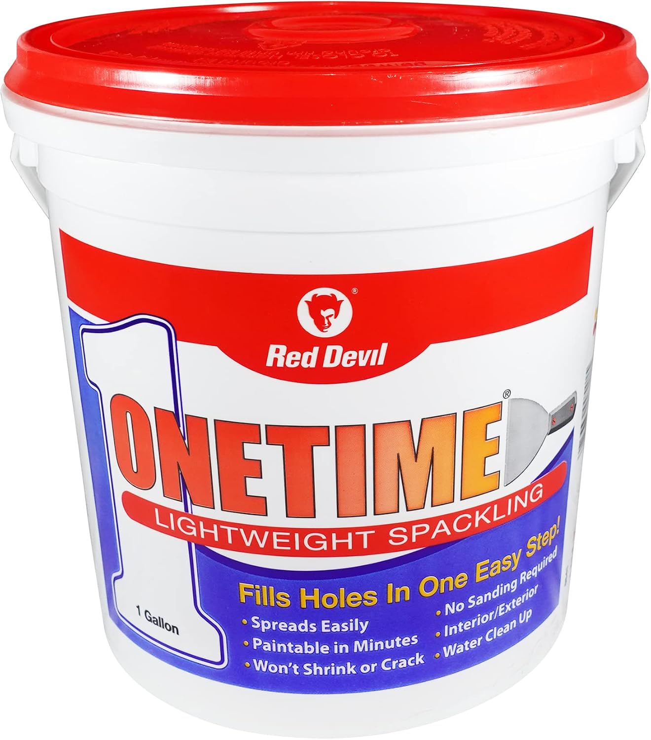 RED DEVIL Red Devil 0541 Onetime 1 Gal Lightweight Acrylic Spackling Compound