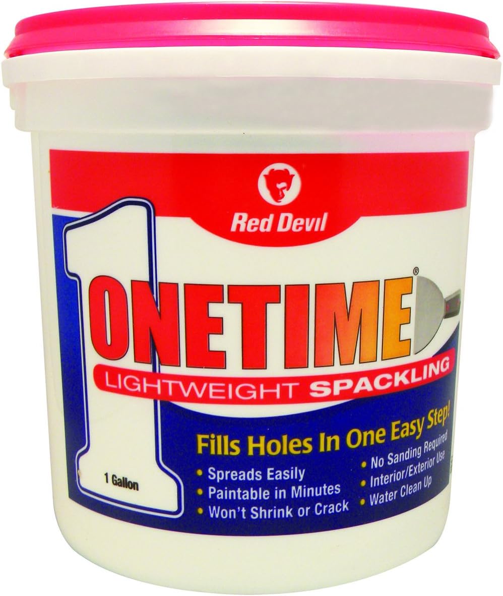 RED DEVIL Red Devil 0541 Onetime 1 Gal Lightweight Acrylic Spackling Compound