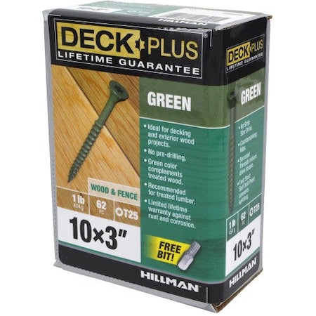 HILLMAN Hillman 48404 Deck Screw #10 x 3 in (1 Pack)