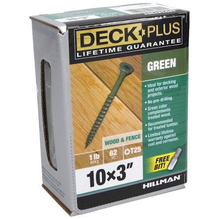HILLMAN Hillman 48404 Deck Screw #10 x 3 in (1 Pack)