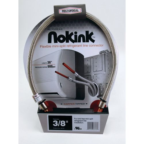 RECTORSEAL Rectorseal 66733 NoKink flexible minisplit refrigerant line connector 3/8 in x 36 in