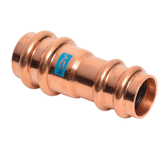 MUELLER INDUSTRIES Mueller Industries RP01011 DuoSeal 3/8 x 1/4 O.D. Copper Press Refrigeration Coupling (5 Pack)
