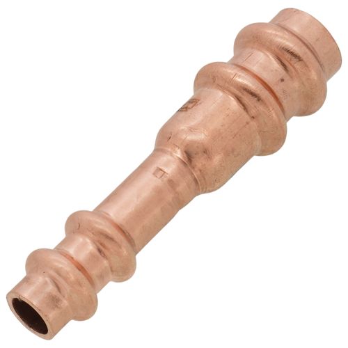 MUELLER INDUSTRIES Mueller Industries RP01011 DuoSeal 3/8 x 1/4 O.D. Copper Press Refrigeration Coupling (5 Pack)