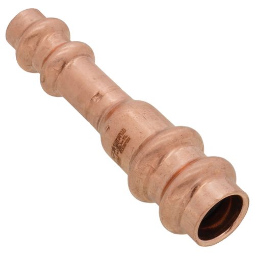 MUELLER INDUSTRIES Mueller Industries RP01011 DuoSeal 3/8 x 1/4 O.D. Copper Press Refrigeration Coupling (5 Pack)