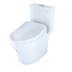 TOTO Toto MW4463046CEMGA#01 Washlet+ Aquia IV Two-Piece Elongated Dual Flush 1.28/0.8 GPF Toilet With Auto Flush S500e Bidet Seat