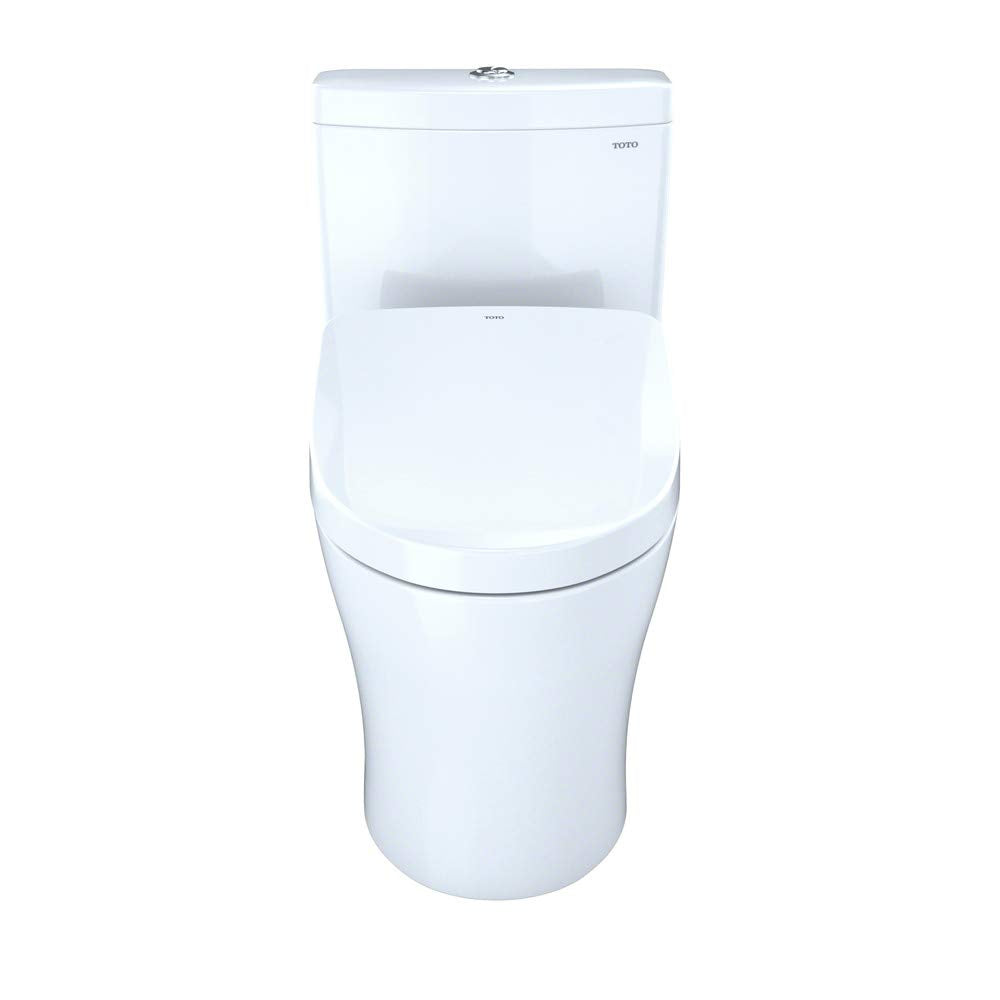 TOTO Toto MW4463046CEMGA#01 Washlet+ Aquia IV Two-Piece Elongated Dual Flush 1.28/0.8 GPF Toilet With Auto Flush S500e Bidet Seat