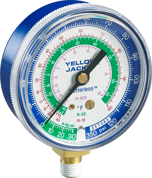 YELLOW JACKET Yellow Jacket 49002 Compound Gauge 2-1/2 inch (2-1/2 in)