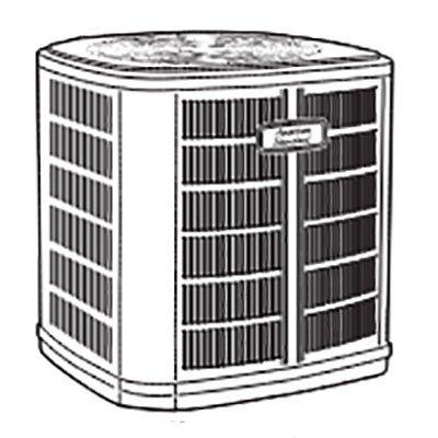 AMERICAN STANDARD American Standard 4A7C3048D4000D Split Condenser 4 Ton (40,000-50,000 BTU/h)