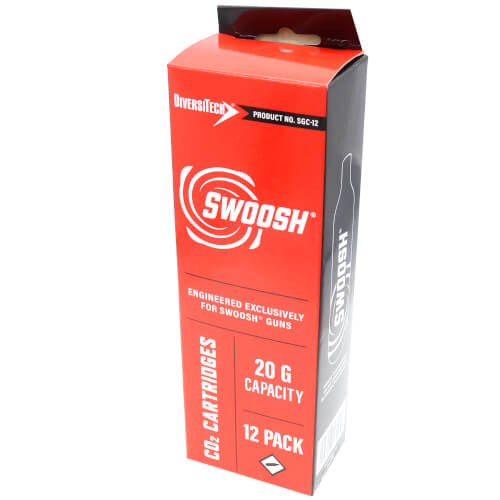 DIVERSITECH Diversitech SGC-12 Big Shot Swoosh CO2 Cartridge 20g (Pack of 12)