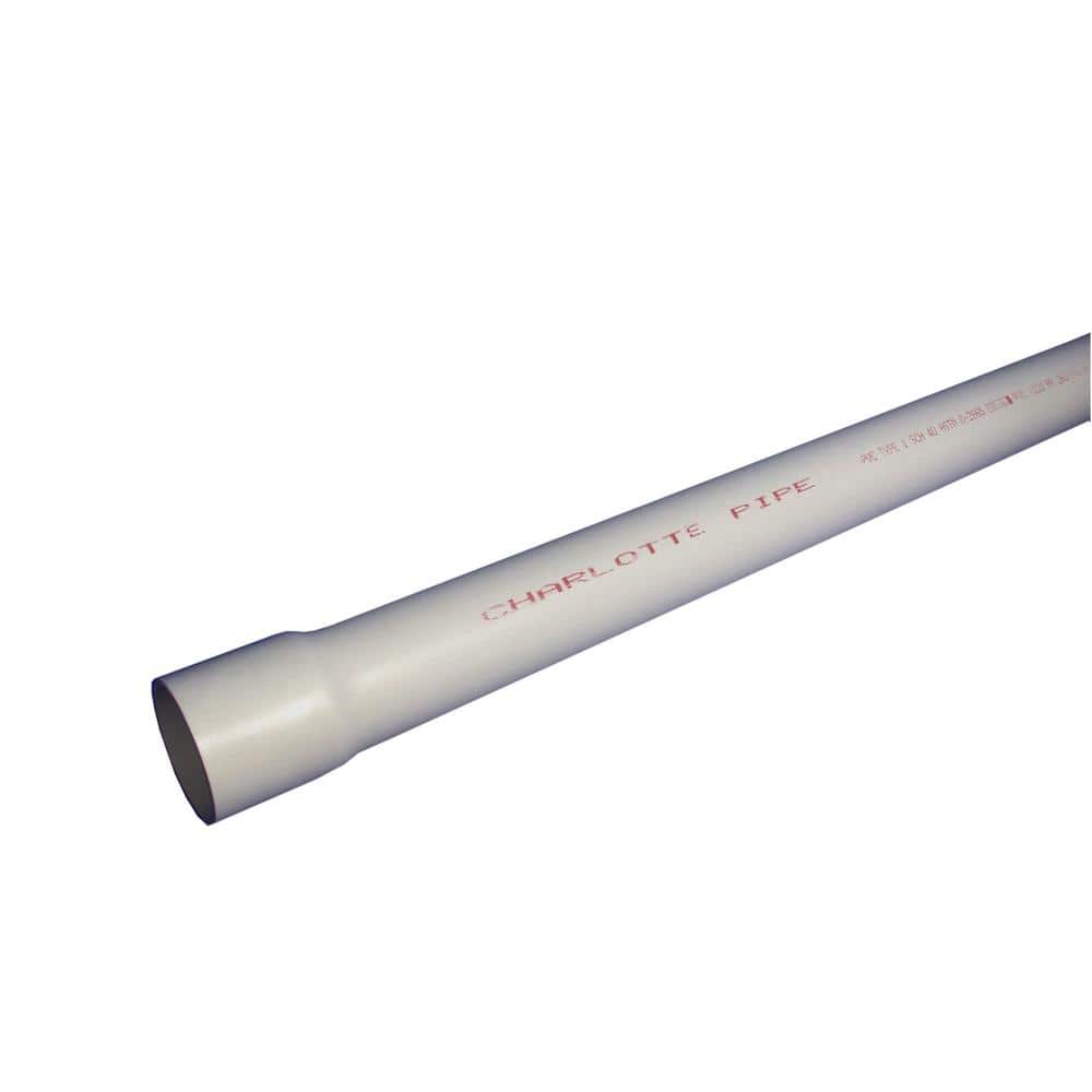 CHARLOTTE PIPE Charlotte Pipe PVC 07300B 0600 3 in Sch 40 Belled End Pipe (10 ft)