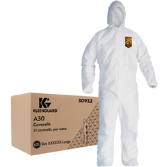 KIMBERLY-CLARK Kimberly-Clark 30932 KleenGuard A30 Apparel Coverall Hood 6XL (21 per case)