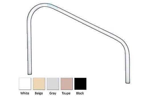 SAFTRON Saftron DR-236-G Deck Mounted 2-Bend Handrail (36W x 24H, Pair)