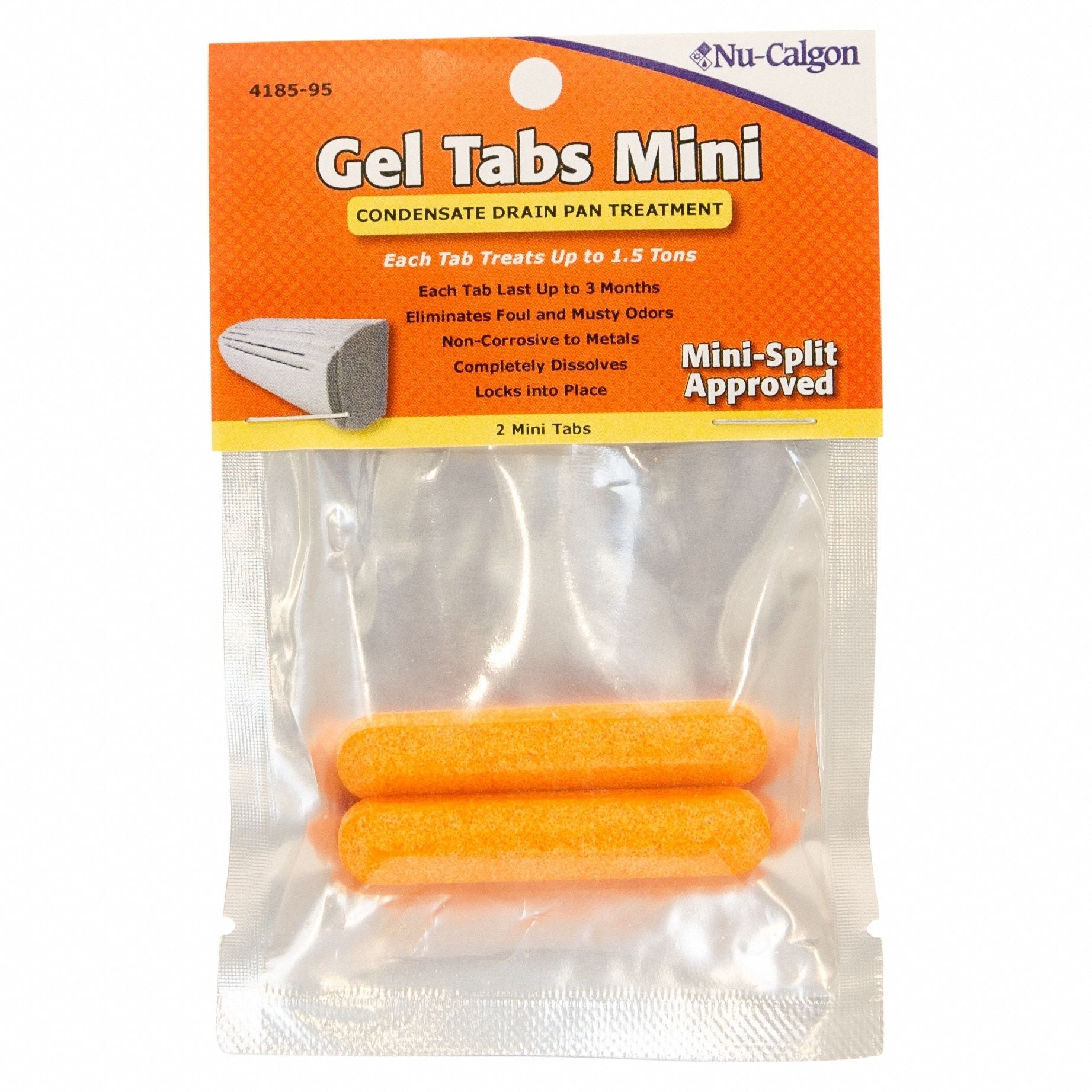NU-CALGON Nu-Calgon 4185-95 Gel Tabs Mini Condensate Pan Treatment (3 inches)