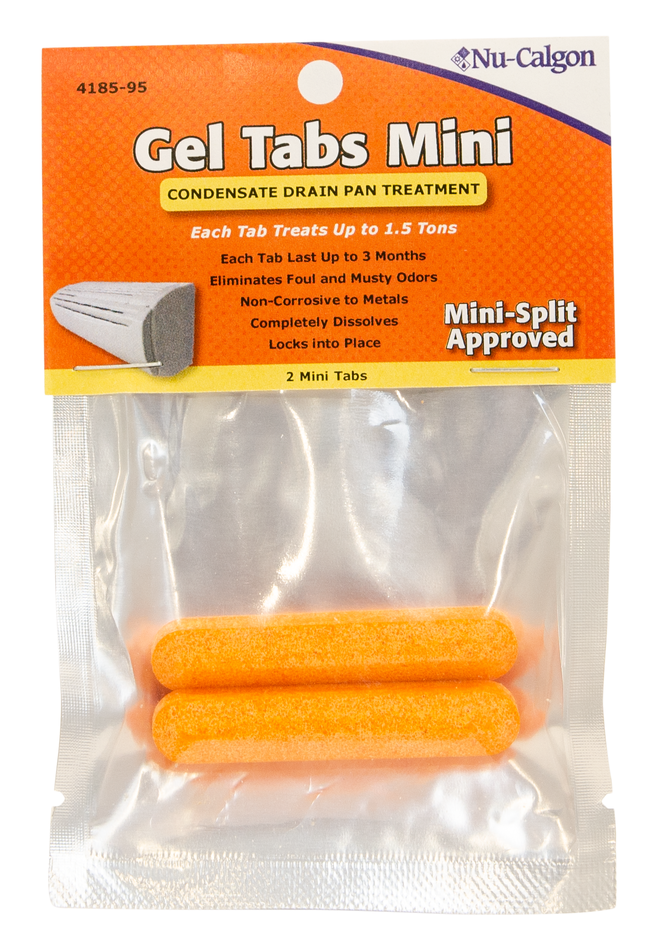 NU-CALGON Nu-Calgon 4185-95 Gel Tabs Mini Condensate Pan Treatment (3 inches)