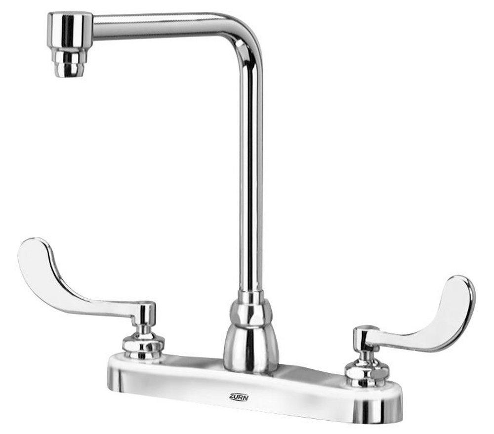 ZURN Zurn Z871S4-XL AquaSpec Two-Handle Kitchen Faucet 8 inches Bent Riser (ZZ871S4XL)