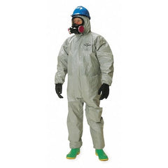 DUPONT Dupont TF169TGY3X000600 Hooded Chemical Resistant Coveralls Zipper 3XL (6 Pack)