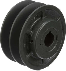 BROWNING Browning 2VP50X1 Variable pitch sheave 2 groove finished bore cast iron (1 in bore x 4.75 in OD)