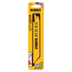 DEWALT Dewalt DW4845 6-inch 10/14 TPI straight back bi-metal reciprocating saw blades (5 pack)