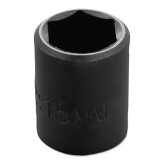 PROTO Proto J7215M Impact Socket 15 mm 6-Point (1 Each)