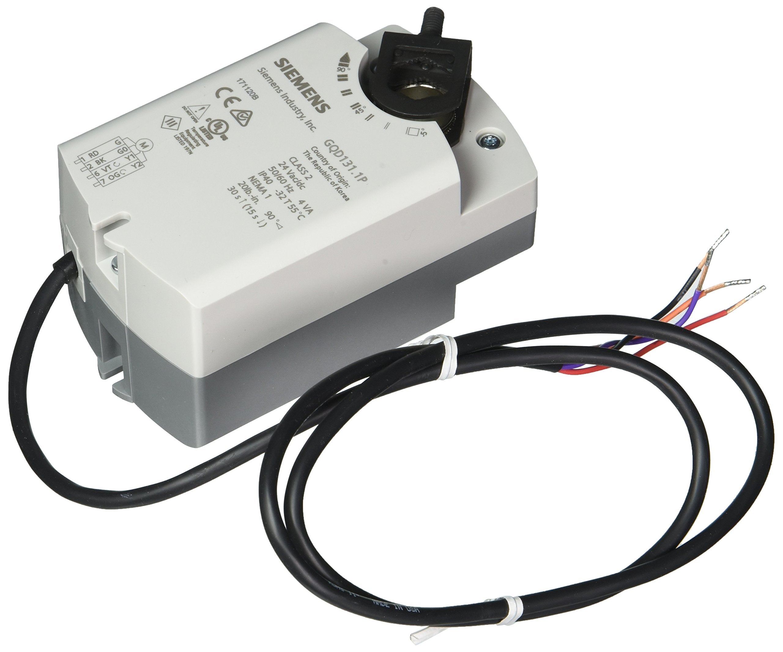 SIEMENS Siemens GQD131.1P Direct Coupled Actuator 24 VAC/DC (20 in-lb)