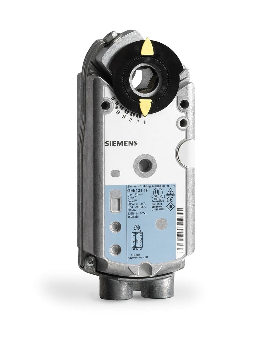 SIEMENS Siemens GEB136.1U Direct Coupled Actuator 24 VAC 3 VA (90 deg)