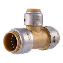 CASH-ACME Cash-Acme UR412A Reducing Tee Brass Fitting (0.75 x 0.75 x 0.5 in)