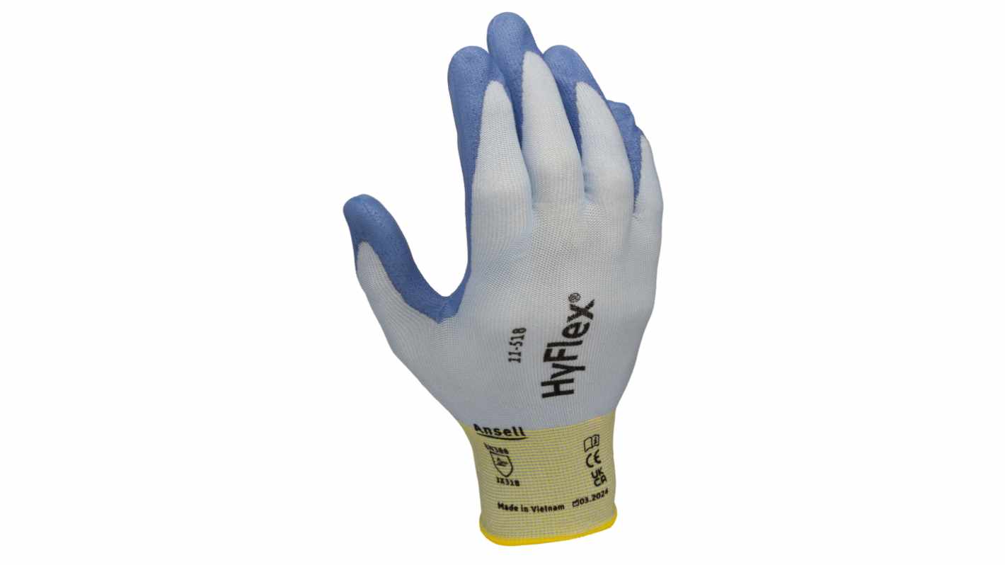 ANSELL Ansell 11-518-VP-070 HyFlex 11-518 Nylon Abrasion and Tear-Resistant Gloves (Size 7 / 1 Pair) 11518VP070