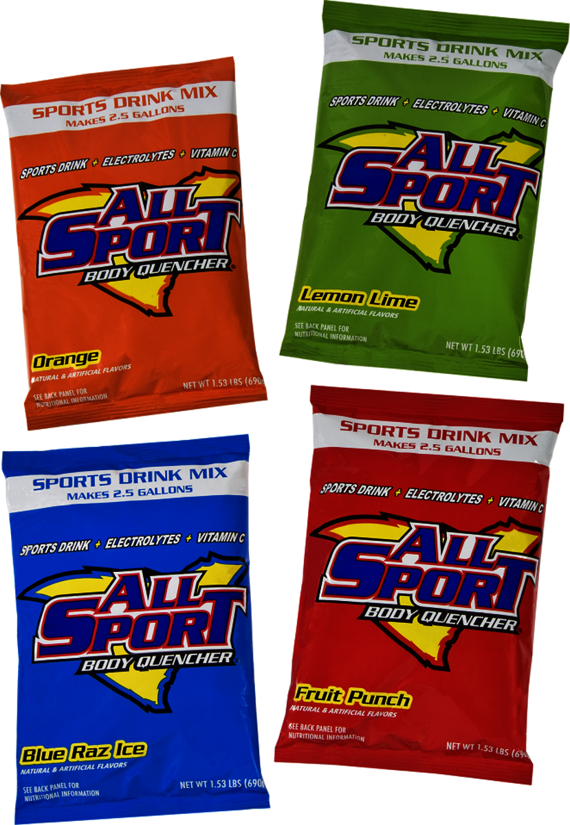 ALL SPORT All Sport 10122607 Powder Drink Mix 2.5 Gal Variety Peach 10122607