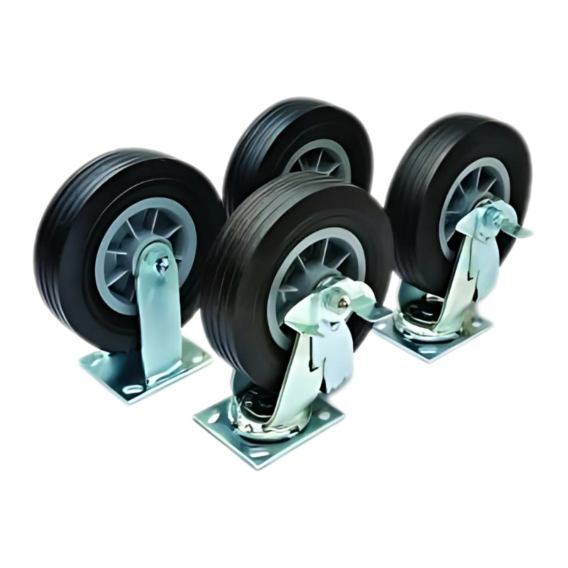 CRESCENT Crescent 1-320993 Casters 6in Set of 4 2 Fixed 2 Swivel With Brakes