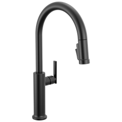 DELTA FAUCET Delta 9186-DST Altado Single Handle Pull-Down Kitchen Faucet 1.8 gpm (Fits 1 or 3-Hole)