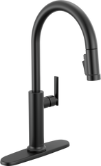 DELTA FAUCET Delta 9186-DST Altado Single Handle Pull-Down Kitchen Faucet 1.8 gpm (Fits 1 or 3-Hole)