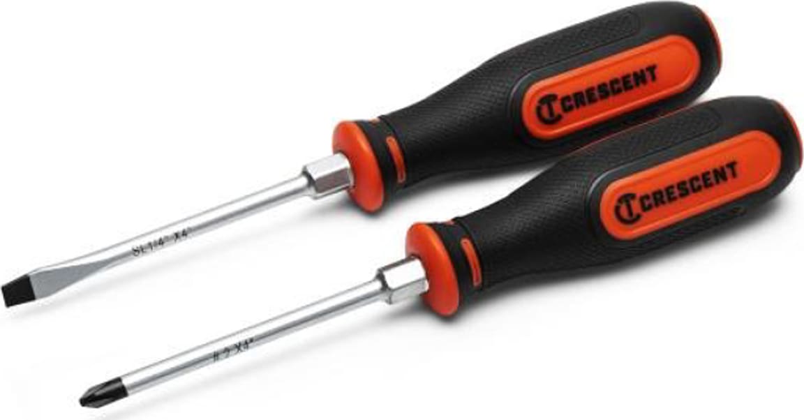 CRESCENT Crescent CSDS2PCSET 2 Piece Dual Material Screwdriver Set (2 Pc)